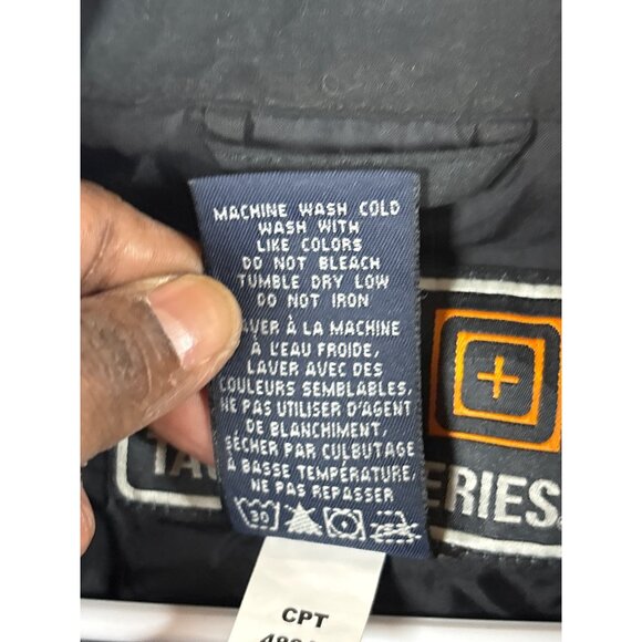 5.11 Tactical Series Mens 2XL Black Windbreaker Jacket Polyester/Nylon - Picture 5 of 10